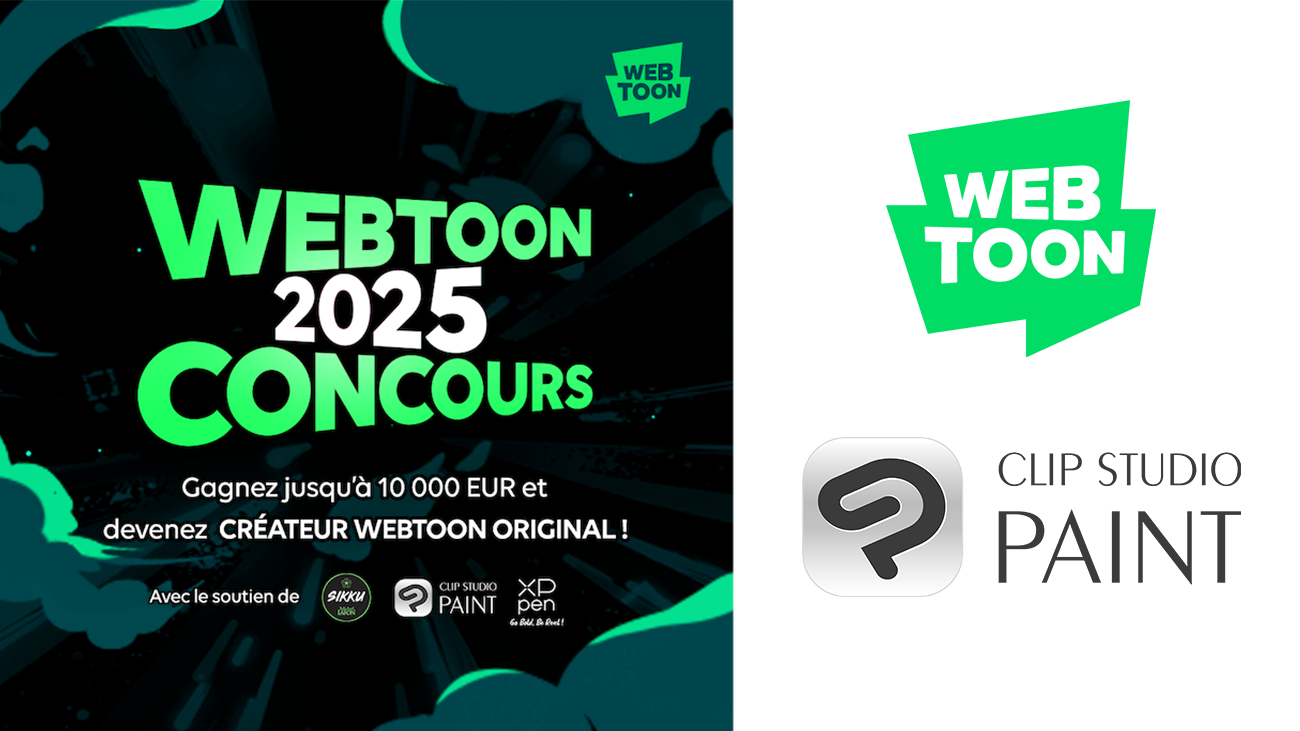 WEBTOON FRANCE et CLIP STUDIO PAINT s’associent pour le WEBTOON CONCOURS 2025
